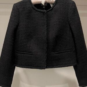 J. Crew Women's Black Louisa Blazer Lady Jacket Size 6